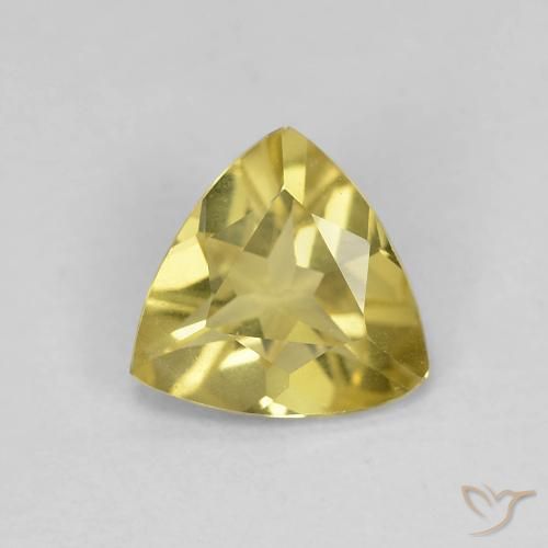 0.81ct Naturel Jaune doré léger Béryl, Trillion, VVS