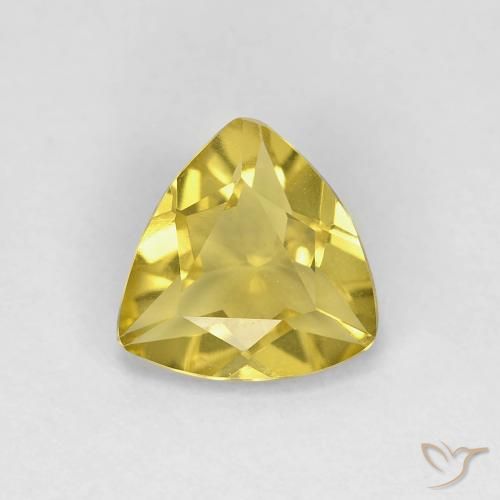 0.93ct Naturel Jaune Toscane Béryl, Trillion, VVS