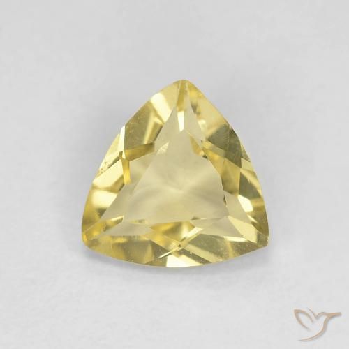 0.88ct Naturel Jaune Toscane Béryl, Trillion, VVS