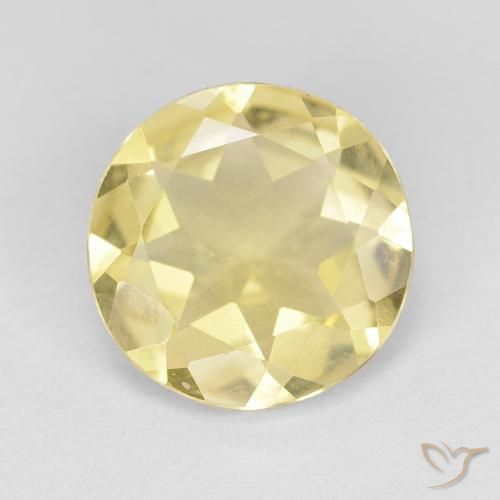 1.58ct Naturel Jaune terreux léger Béryl, Tour, VVS