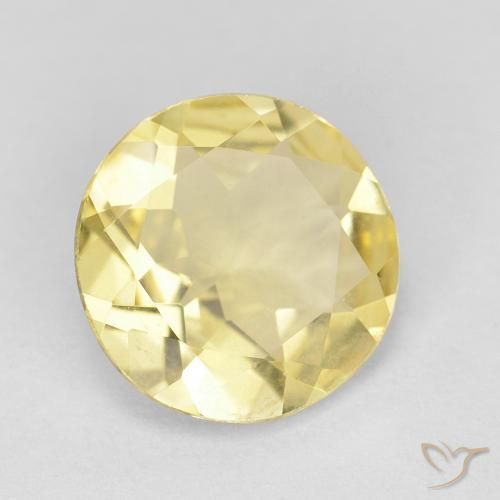 Béryl Jaune terreux léger naturelle Tour, 1.58 ct, VVS