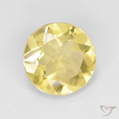 Béryl Jaune terreux léger naturelle Tour, 1.55 ct, VVS