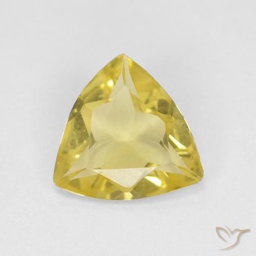 0.89ct Naturel Jaune chaud Béryl, Trillion, VVS-VS