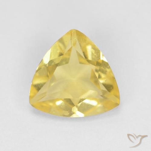 0.94ct Naturel Jaune clair Béryl, Trillion, VVS-VS