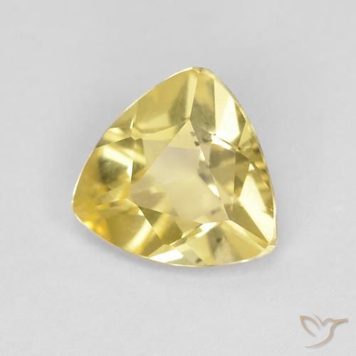 0.83ct Naturel Jaune clair Béryl, Trillion, VVS-VS