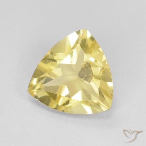Béryl Jaune Toscane naturelle Trillion, 1.30 ct, VVS-VS