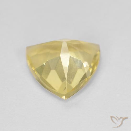 Béryl Jaune Toscane naturelle Trillion, 1.30 ct, VVS-VS