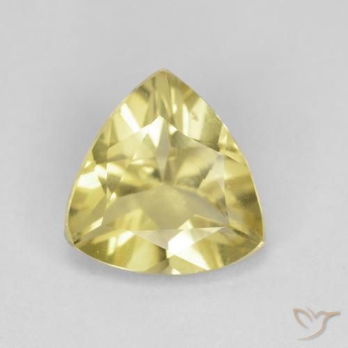 1.26ct Naturel Jaune clair Béryl, Trillion, VVS-VS
