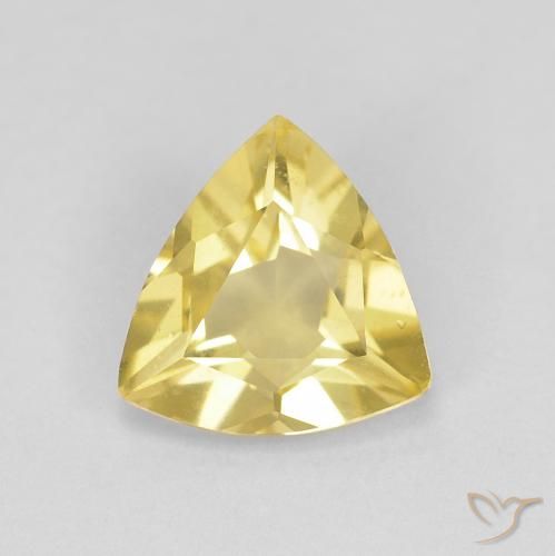 0.76ct Naturel Jaune moelleux Béryl, Trillion, VVS-VS