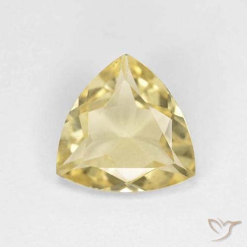 1.30ct Naturel Jaune chaud Béryl, Trillion, VVS