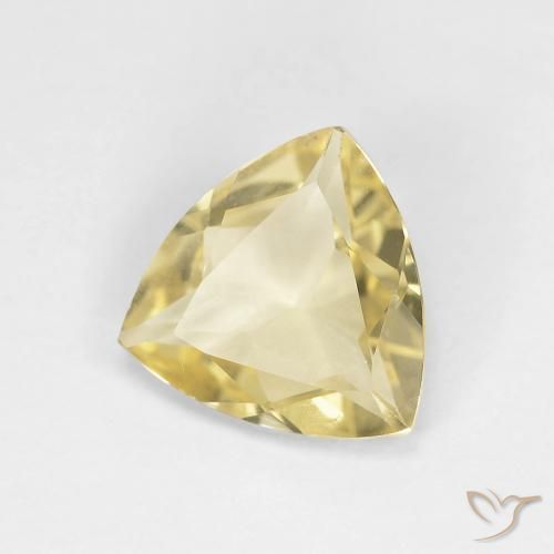 Béryl Jaune chaud naturelle Trillion, 1.30 ct, VVS