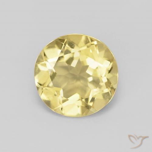 1.71ct Naturel Jaune terreux léger Béryl, Tour, VVS