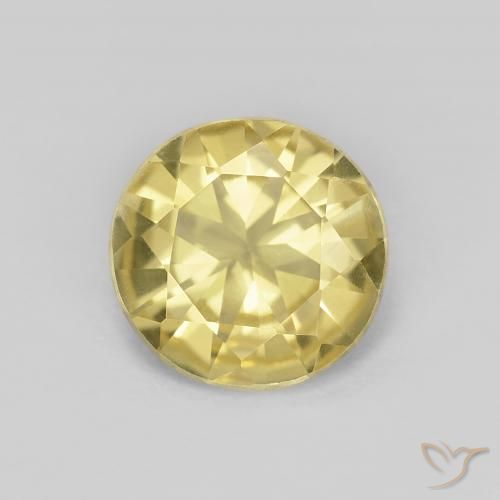 1.32ct Naturel Jaune clair Béryl, Tour, VVS