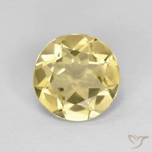 1.60ct Naturel Doré léger Béryl, Tour, VVS