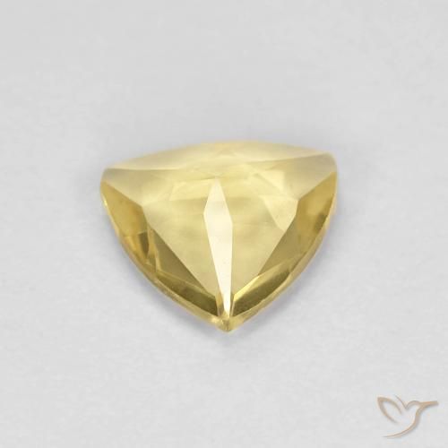 Béryl Doré léger naturelle Trillion, 0.65 ct, VVS