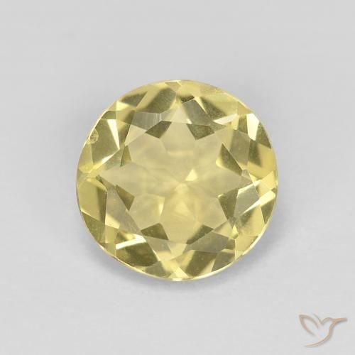 1.53ct Naturel Jaune clair Béryl, Tour, VVS