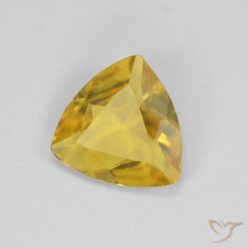 Béryl Jaune moyen naturelle Trillion, 1.13 ct, VVS