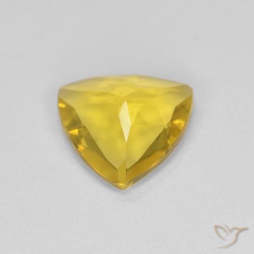Béryl Jaune moyen naturelle Trillion, 1.13 ct, VVS