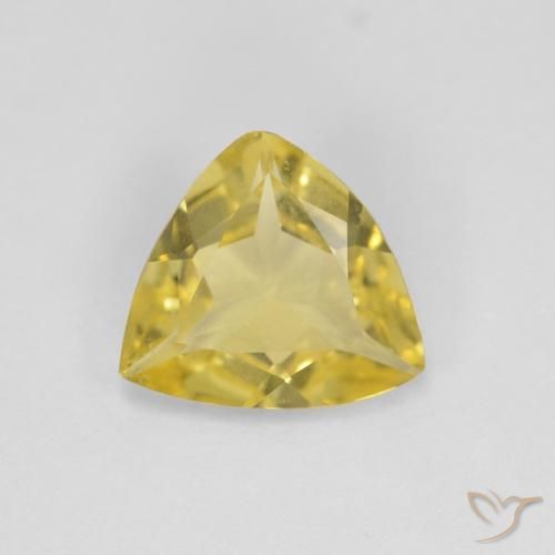 0.98ct Naturel Jaune doré léger Béryl, Trillion, VVS