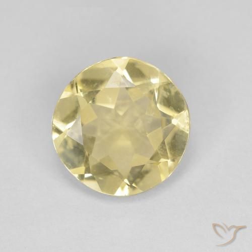 1.63ct Naturel Jaune banane Béryl, Tour, VVS