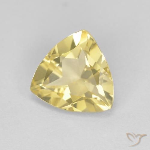 Béryl Medium Light-Yellow naturelle Trillion, 1.45 ct, VVS