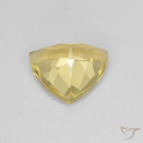 Béryl Medium Light-Yellow naturelle Trillion, 1.45 ct, VVS
