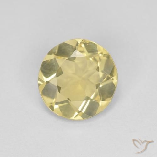 1.09ct Naturel Medium Light-Yellow Béryl, Tour, VVS