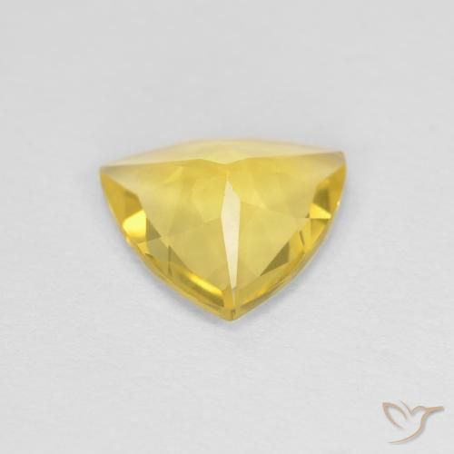 Béryl Jaune moyen naturelle Trillion, 1.00 ct, VVS