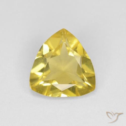 1.17ct Naturel Jaune moyen Béryl, Trillion, VVS