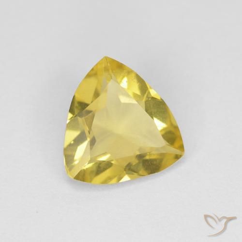 Béryl Jaune moyen naturelle Trillion, 1.17 ct, VVS