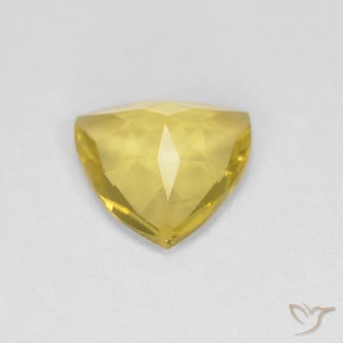 Béryl Jaune moyen naturelle Trillion, 1.17 ct, VVS