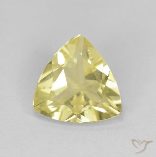 1.24ct Naturel Jaune chaud Béryl, Trillion, VVS-VS