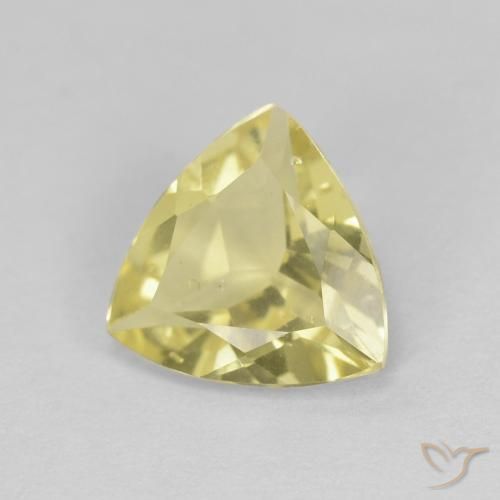 Béryl Jaune chaud naturelle Trillion, 1.24 ct, VVS-VS