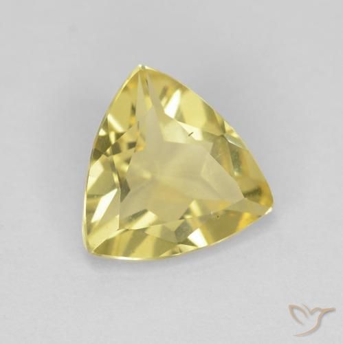 Béryl Doré léger naturelle Trillion, 1.19 ct, VVS-VS