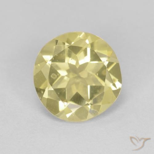 1.60ct Naturel Jaune terreux léger Béryl, Tour, VVS-VS