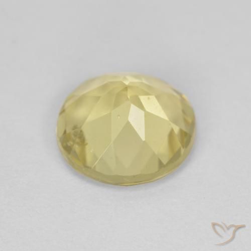 Béryl Jaune terreux léger naturelle Tour, 1.60 ct, VVS-VS