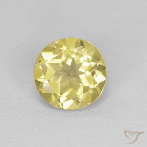 1.23ct Naturel Jaune Toscane Béryl, Tour, VVS-VS