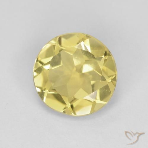 1.61ct Naturel Medium Light-Yellow Béryl, Tour, VVS-VS