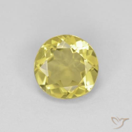 1.17ct Naturel Jaune Toscane Béryl, Tour, VVS-VS