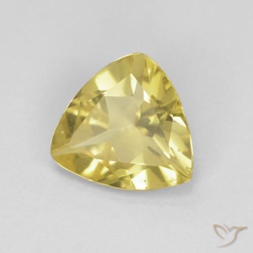 Béryl Jaune Toscane naturelle Trillion, 1.26 ct, VVS-VS