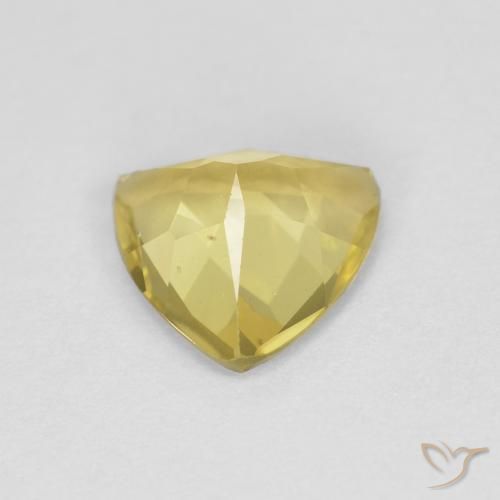Béryl Jaune Toscane naturelle Trillion, 1.26 ct, VVS-VS
