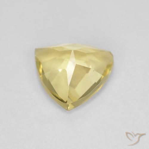 Béryl Jaune clair naturelle Trillion, 1.36 ct, VVS