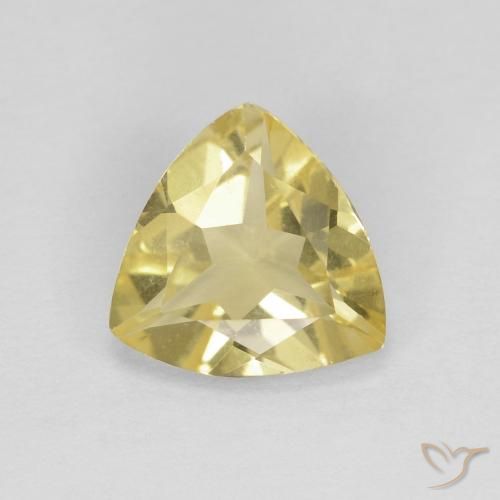 1.19ct Naturel Jaune clair Béryl, Trillion, VVS