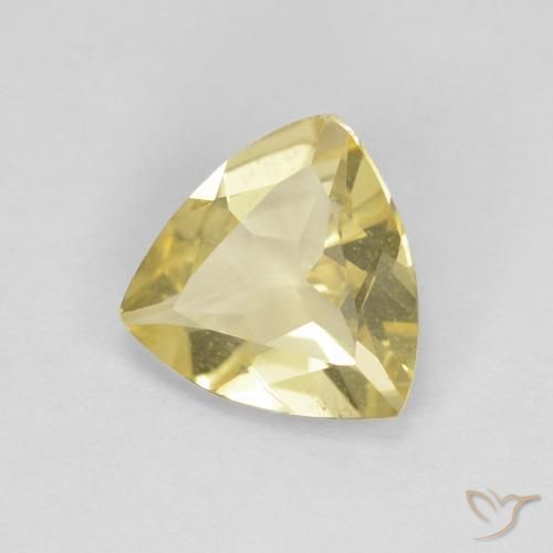 Béryl Jaune clair naturelle Trillion, 1.19 ct, VVS