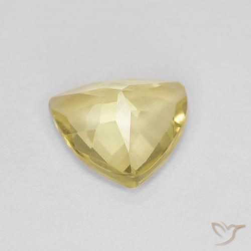 Béryl Jaune clair naturelle Trillion, 1.19 ct, VVS