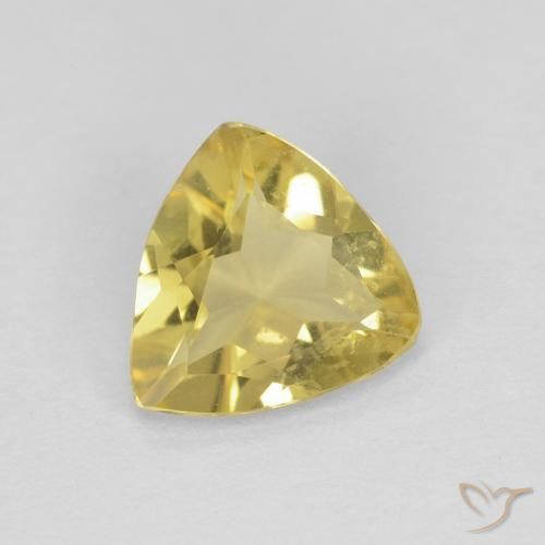 Béryl Jaune moyen naturelle Trillion, 0.96 ct, VVS