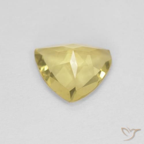 Béryl Jaune moyen naturelle Trillion, 0.96 ct, VVS