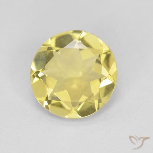 1.45ct Naturel Medium Light-Yellow Béryl, Tour, VVS