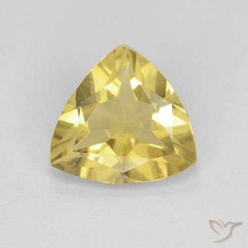 1.34ct Naturel Jaune moyen Béryl, Trillion, VVS