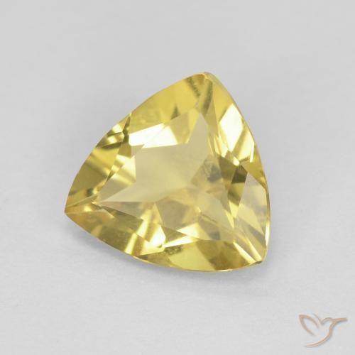 Béryl Jaune moyen naturelle Trillion, 1.34 ct, VVS